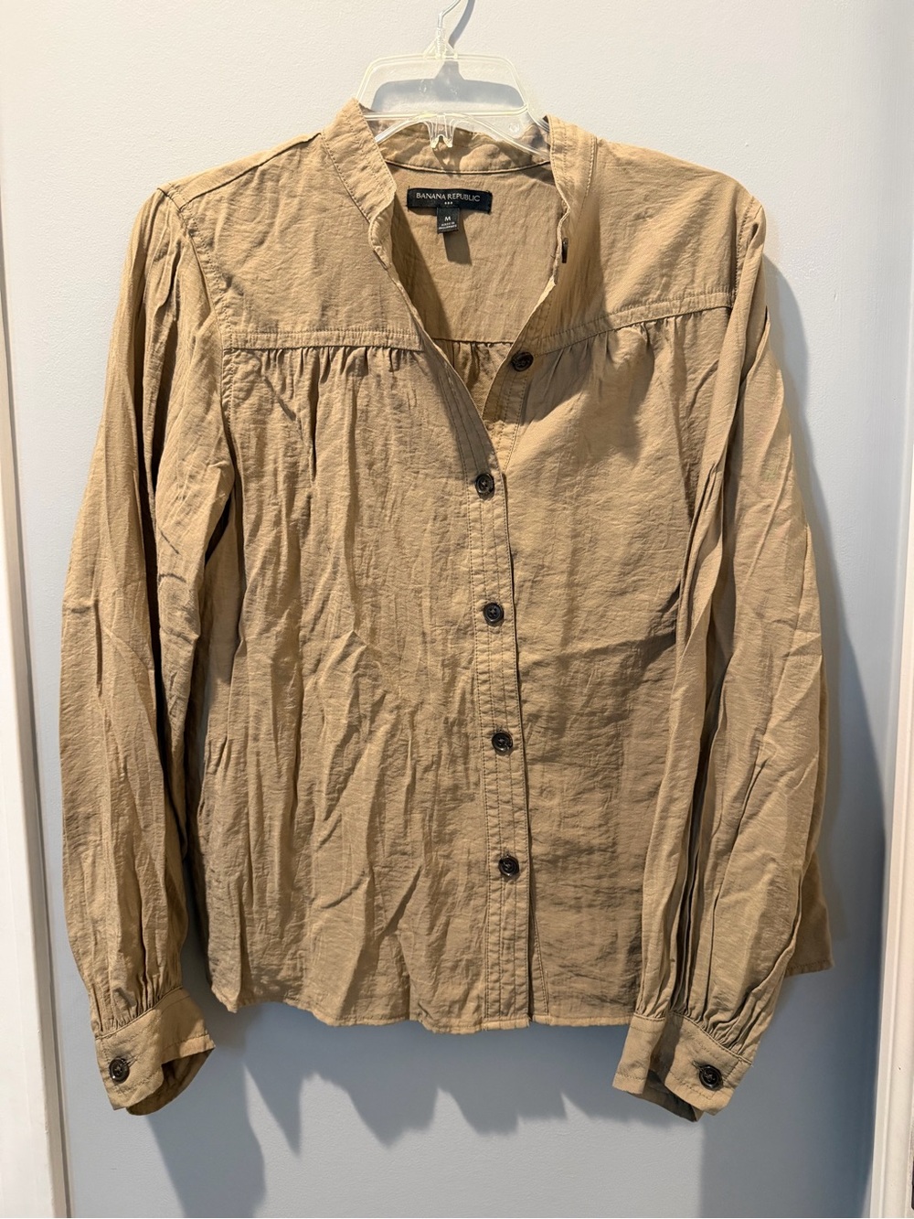 Banana Republic Light Tan Collared Shirt